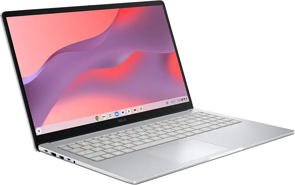 ASUS Laptop Chromebook CX15, tela antirreflexo FHD de 15,6 polegadas, processador Intel N50, 128 GB de armazenamento, 8 GB de RAM, ChromeOS, cinza puro, CX1505CTA-AS88F-PG