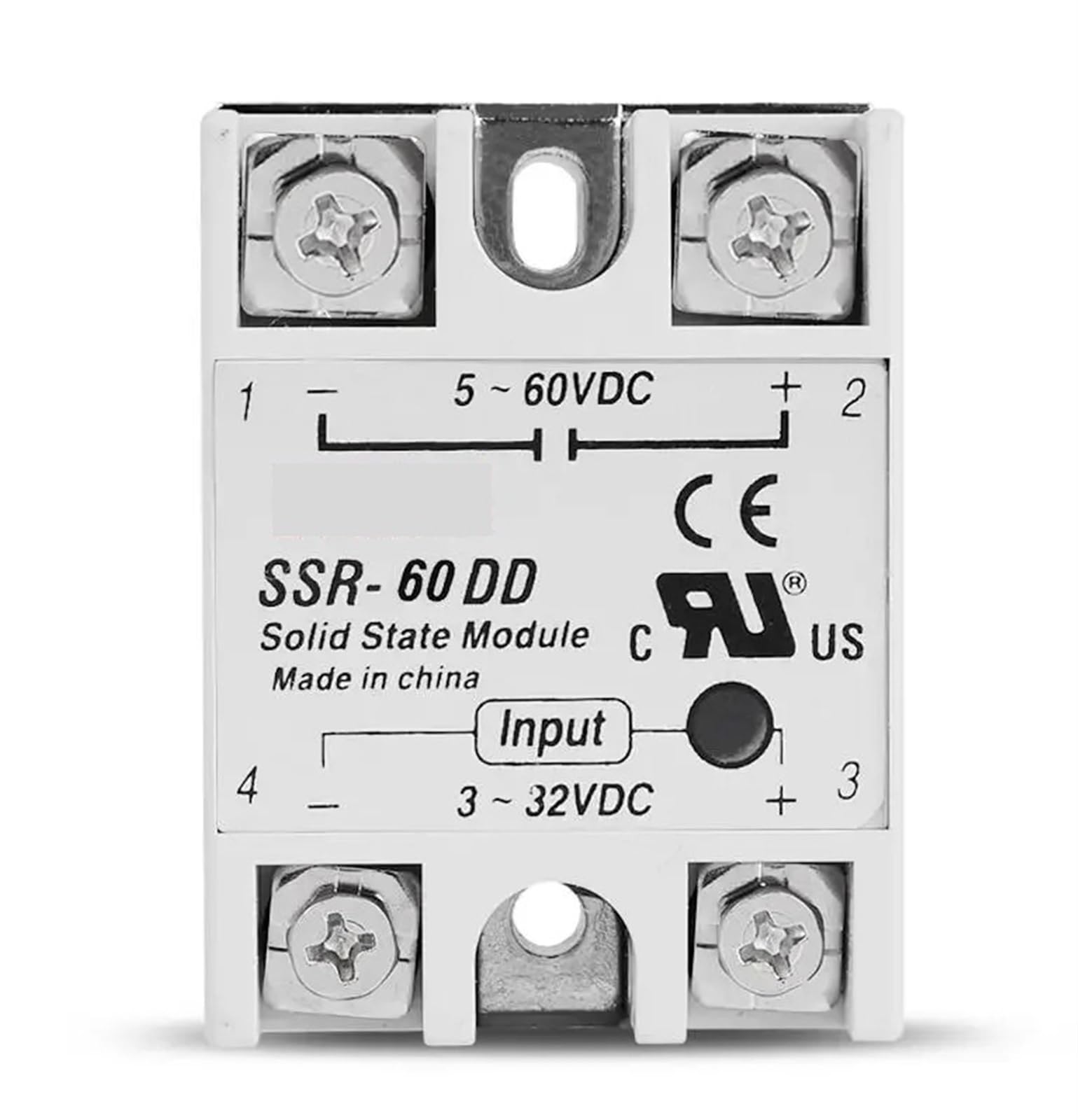 Relais à semi-conducteurs SSR-60DD DC-DC avec entrée 3-32V pour contrôle de charge