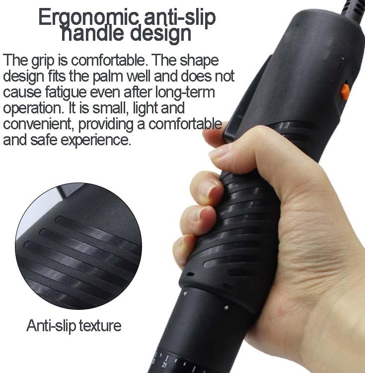 Electric Screwdriver,with Adjustable Torque (4.08-35.71 Kgf.cm) – 45W Professional Corded Screwdriver, 1000 RPM, Forward/Reverse, for M2.6-M5.0 Screws (Includes 2 Bits)