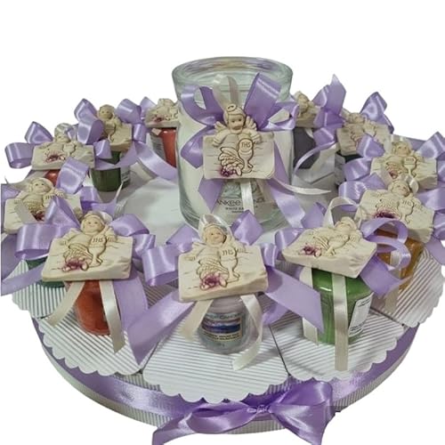 Candele profumate bomboniere comunione libro