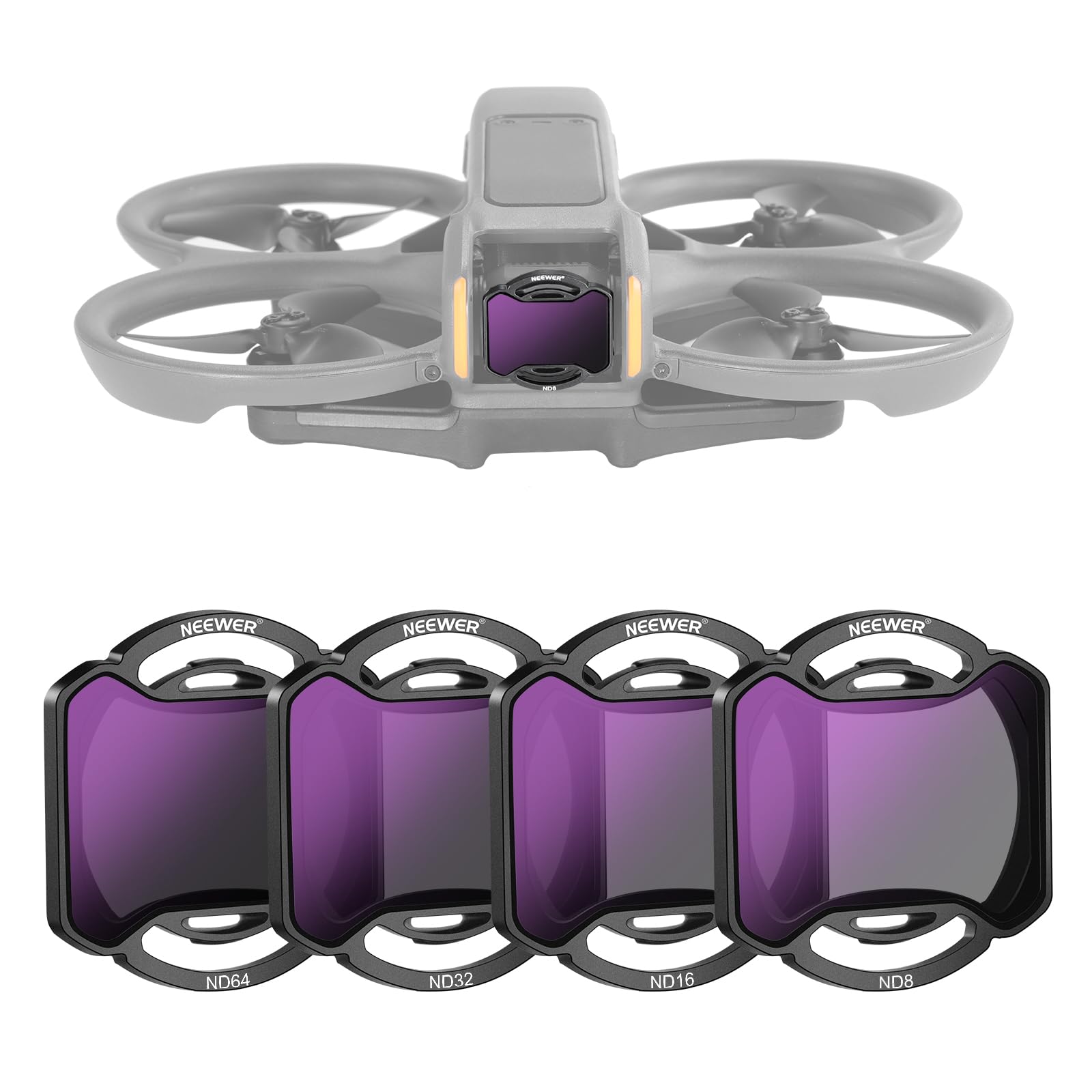 Amazon.com : NEEWER Snap On ND Filter Set Compatible with DJI 
