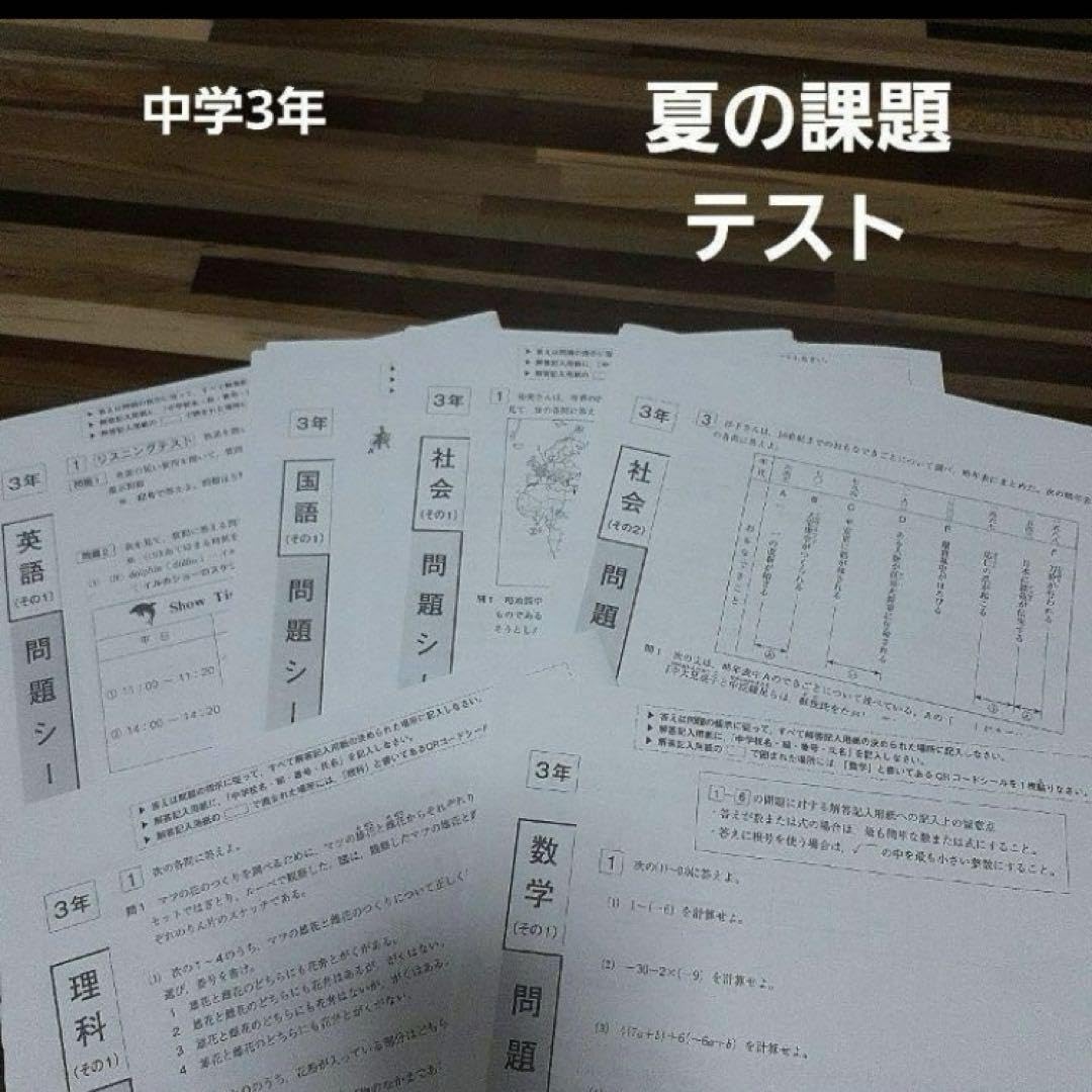 Amazon.co.jp: フクト 中学夏の課題テスト 進研ゼミ中学講座 中学