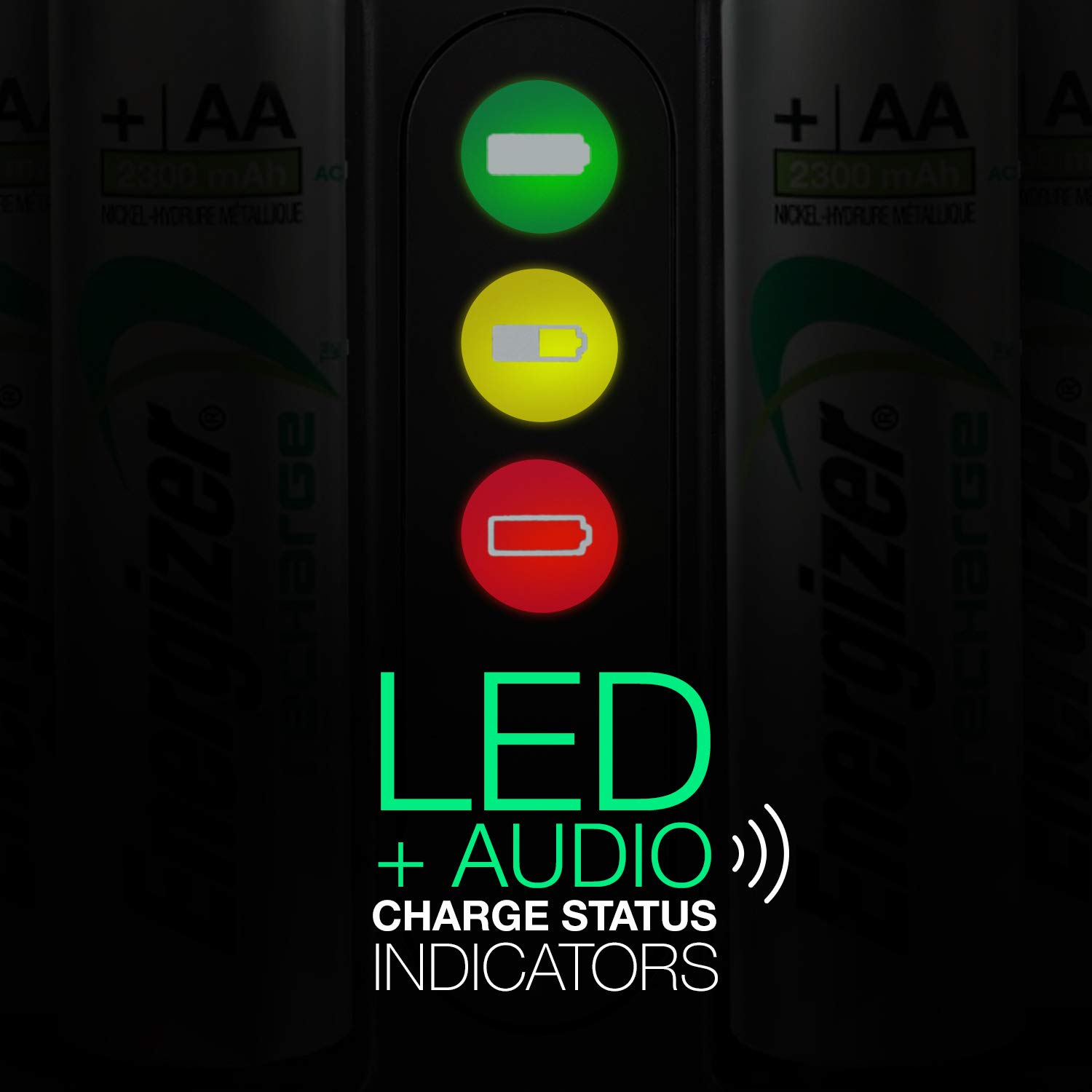 Energizer AA and AAA Battery Charger with 4 AA NiMH Rechargeable