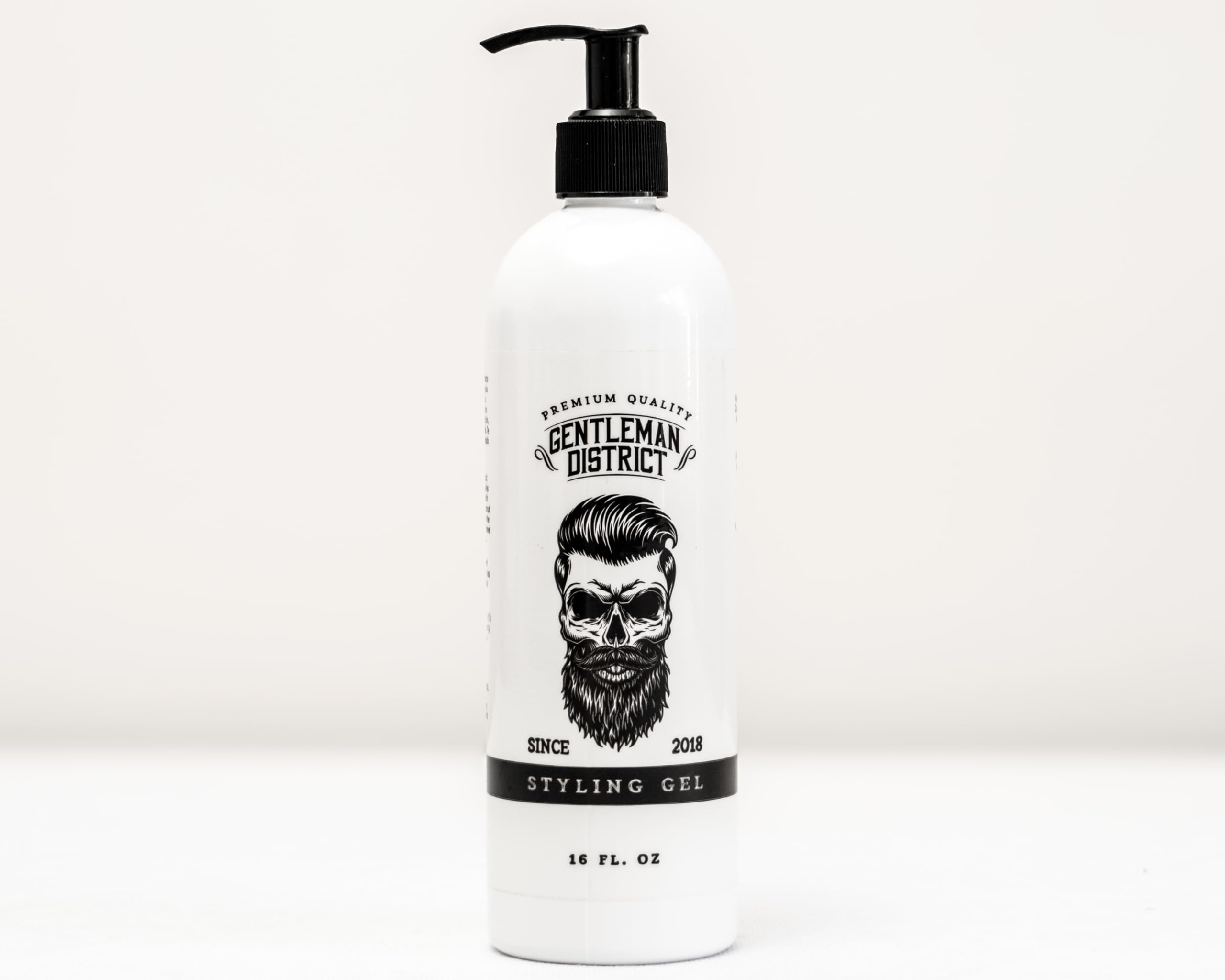 Gentleman District Premium Hair Styling Gel, Natural Ingredients, Paraben Free, 16 Fl Oz