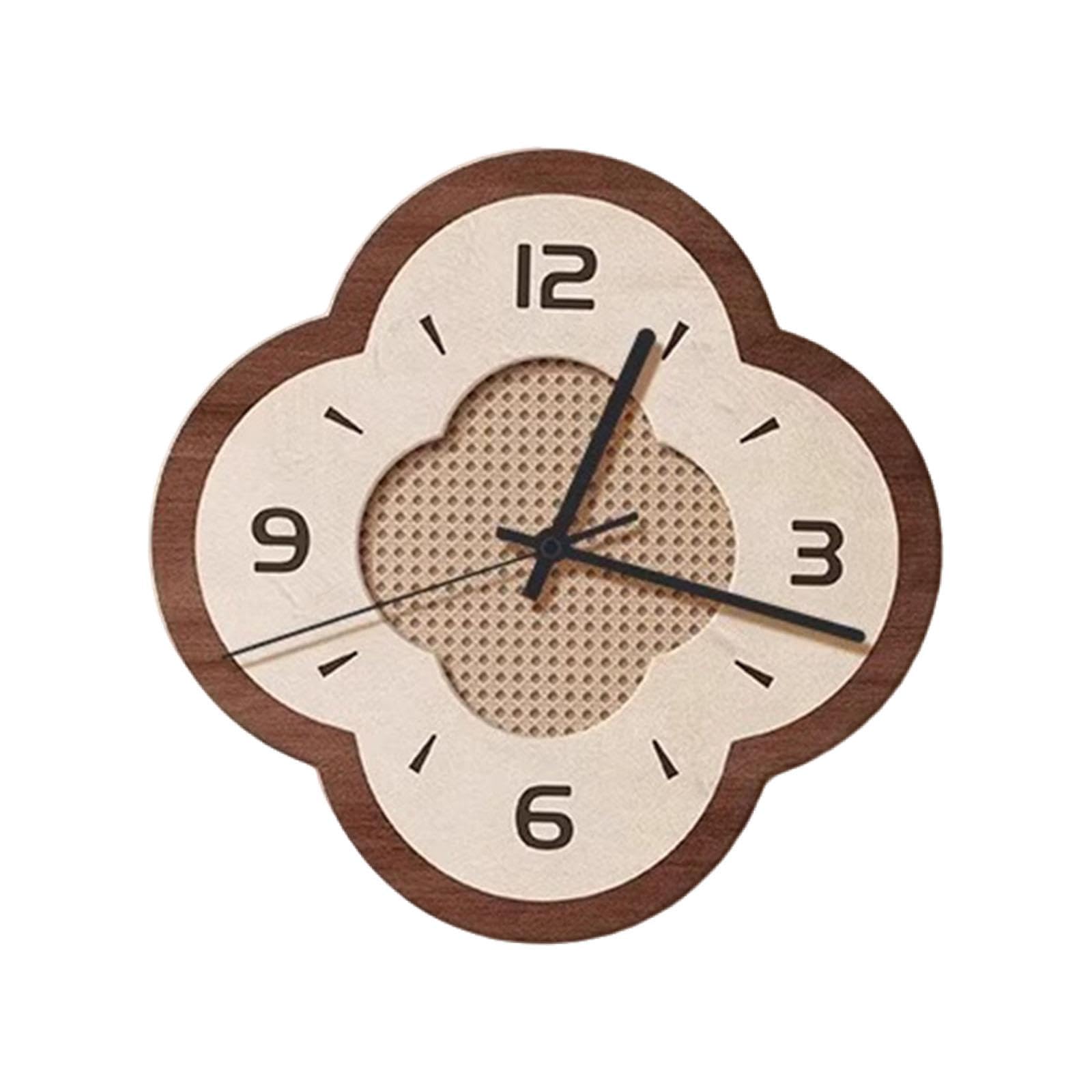 Horloge en bois et céramique design vintage de haute qualité