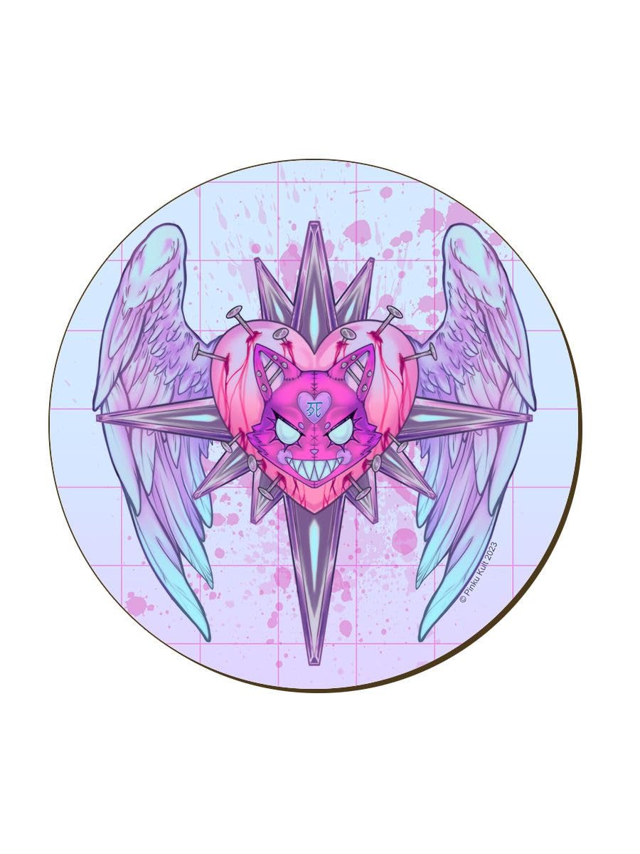 Pinku Kult Kawaii Kult Coaster 9.2X9.2cm
