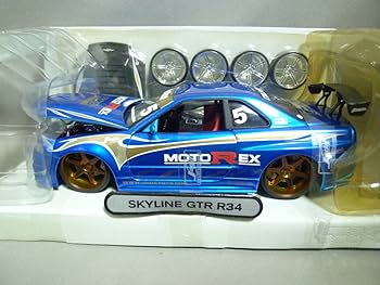 ミニカー NISSAN SKYLINE GT-R R34 jadatoys Jadatoys 1:24 Brian´s Nissan Skyline GT-R (R34) Fast と