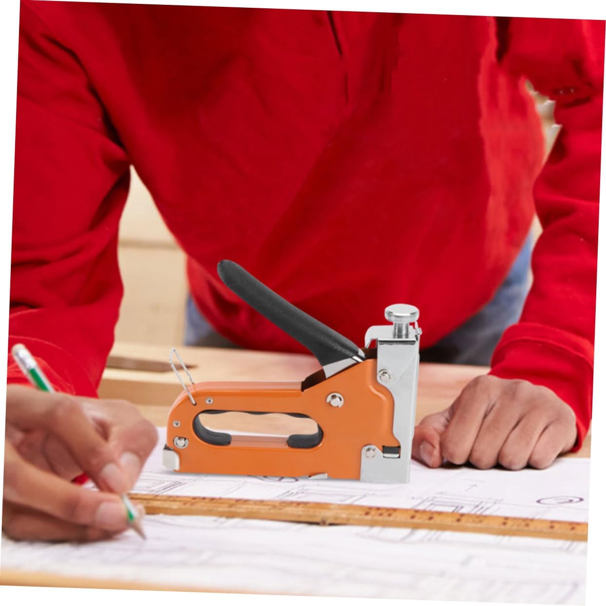 Upholstery Stapler Nailer for Furniture Stapler Heavy Duty Nail Tool Portable Nailer Safe Protection
