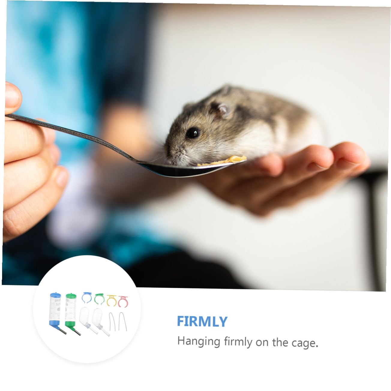 POPETPOP 12pièces Bouteille Eau pour Petits Animaux Distributeur Pratique pour Hamster Cochon Et Autres Rongeurs Installation Facile Évite Les Fuites Et Design Compact pour Cage