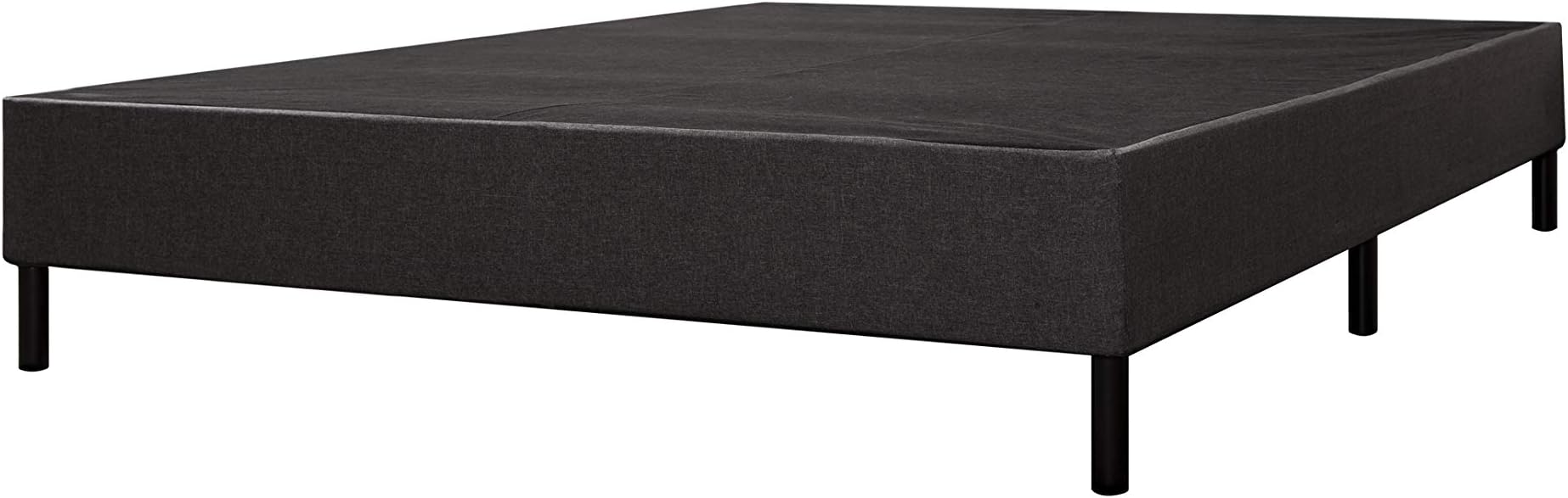 Easy Assemble Mattress Foundation/Box Spring with Legs. Strong Steel Structure with Wood slats, Cover and 6" Legs. Can be Used and as Platform Base or just a Box Spring (Twin)