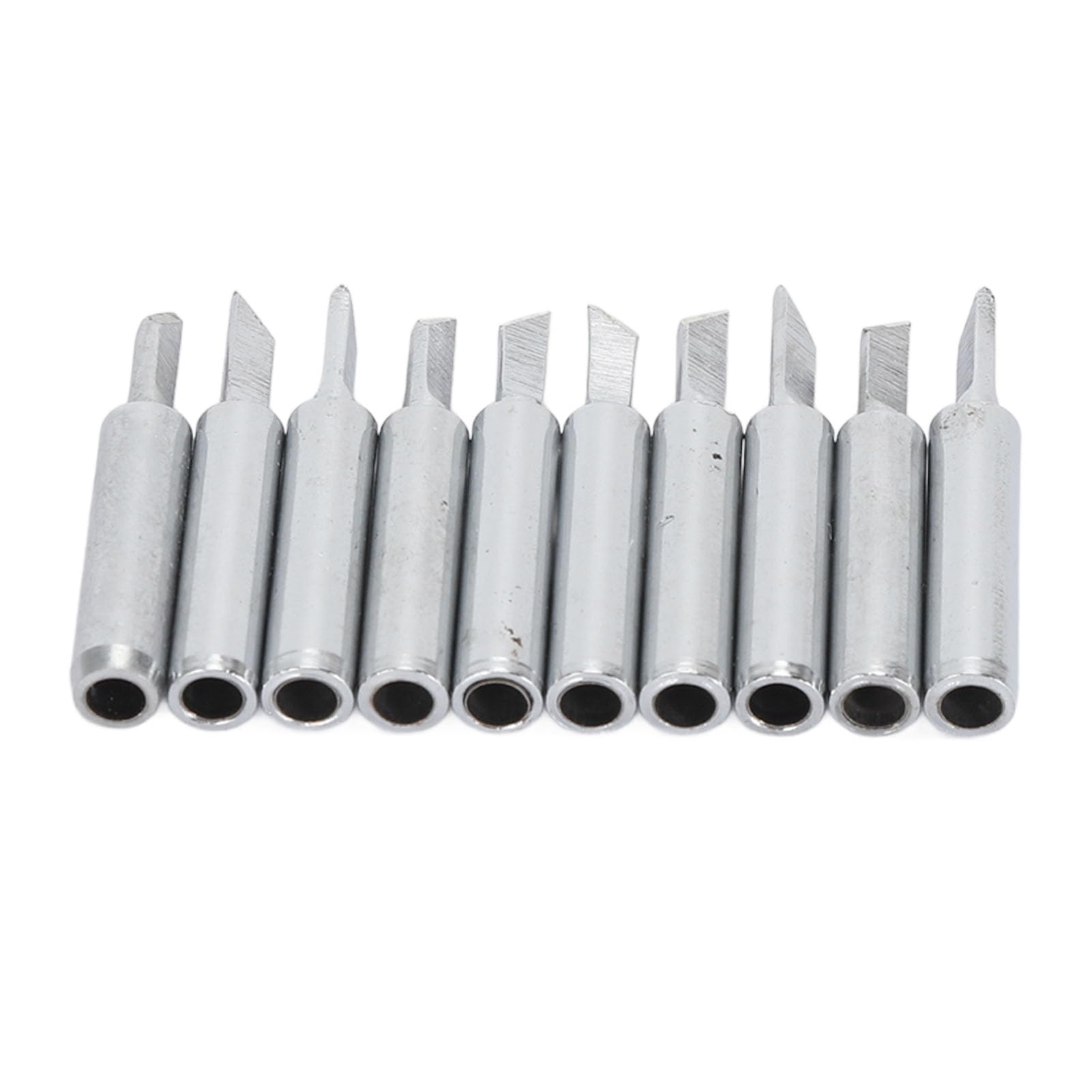 NIBEMINENT 10Pcs Soldering Iron Tips Replacement Electric Soldering Station Welding Equipment Accessories with Hole