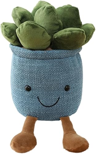 FAVOSTA Lindo juguete de peluche de suculentas, 10.24 pulgadas, decoración de almohada de felpa de plantas en maceta, almohada suave y esponjosa,