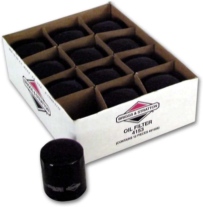 Briggs & Stratton 4153 12-Pack of Oil Filter 491056