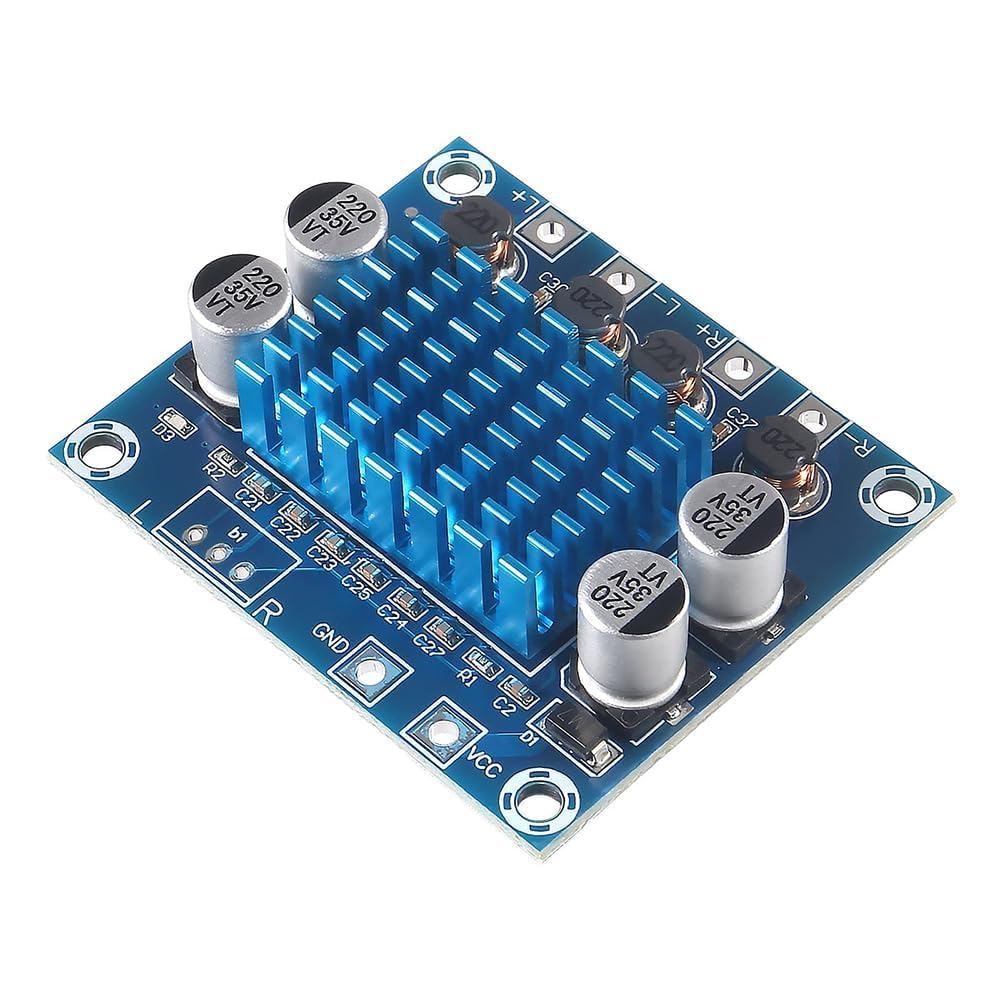 Hexonix TPA3110 30W+30W Dual-Channel Stereo Digital Audio Power Amplifier Board, High-Efficiency Class D Hi-Fi MP3 Speaker Amplifier Module, DC 8V-26V Compatible-image-30
