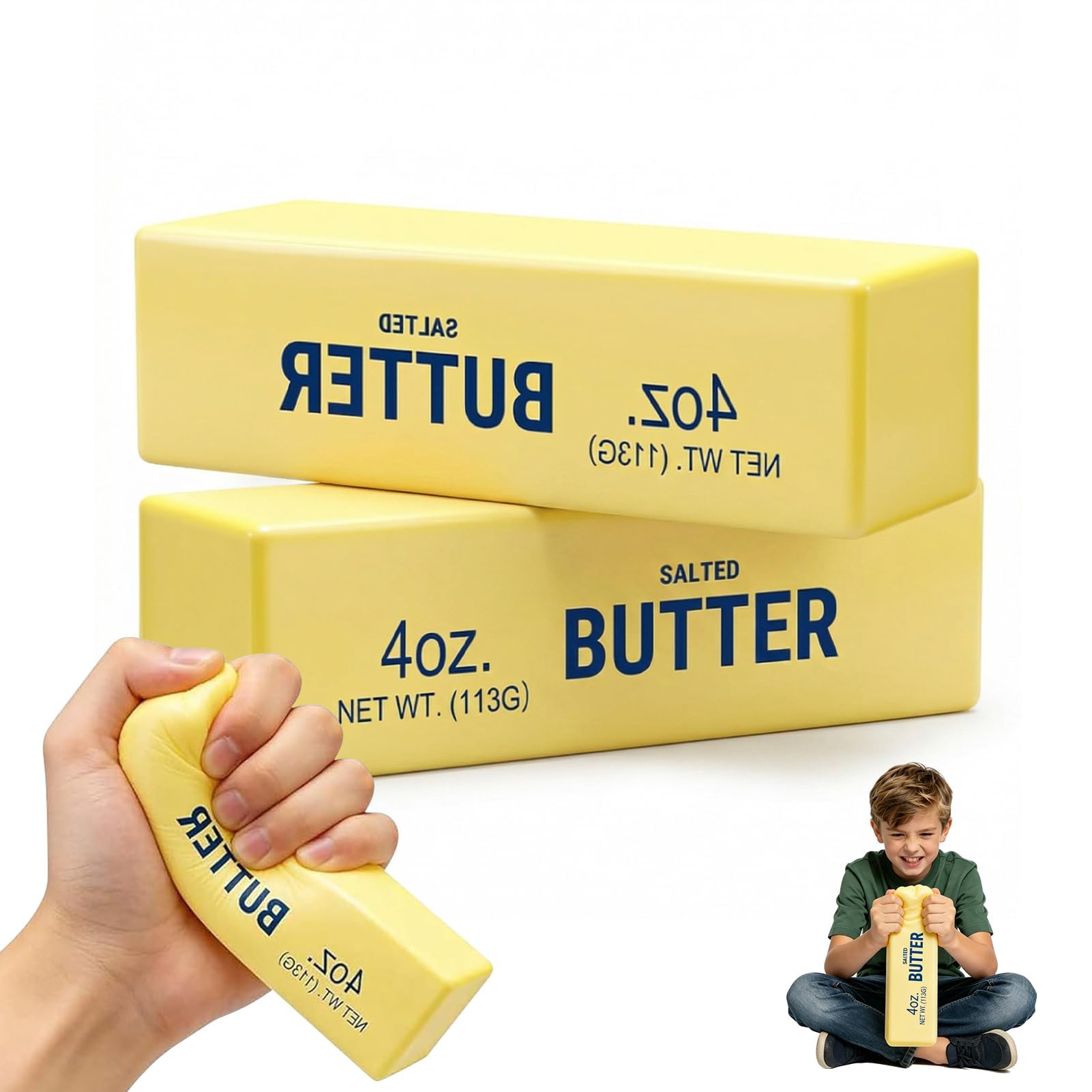 2 Pcs Squishy Butter Stick Decoration, Sensory Fidget Toy for Stress, Taba Squishy Making Kit with Fun Shapes, Classroom Focus Aid and Office Desk Companion, Collectible Transparent Figure-image-39