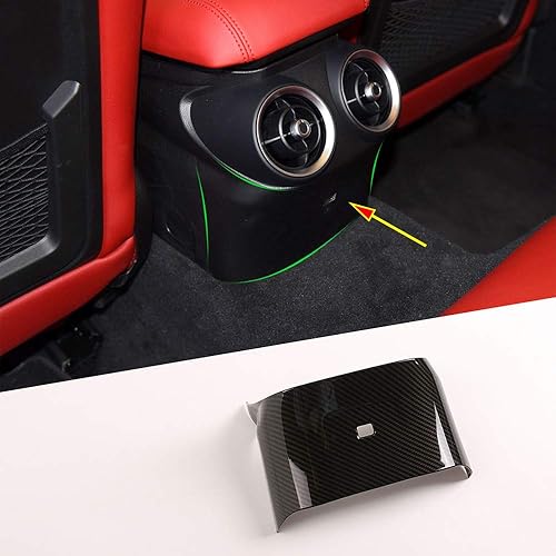 Miniatura 1 de CHEYA ABS salida de aire trasera para coche debajo de la cubierta de patada para Alfa Romeo Giulia 2017-2020 Accesorios de automóvil (fibra de