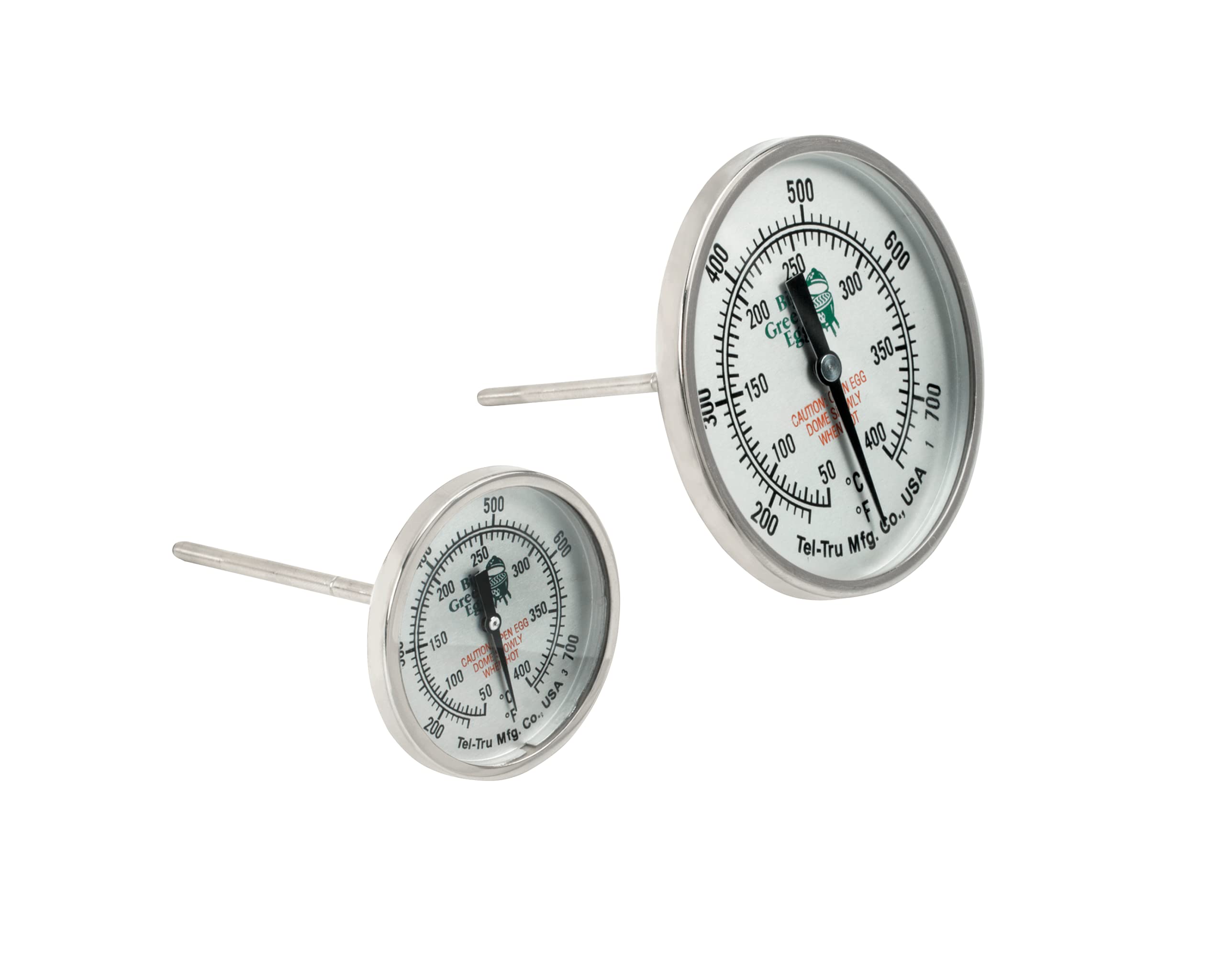 Big Green Egg TEL-TRU LG DIAL Temp Gauge 3" Analog Thermometer for Grill