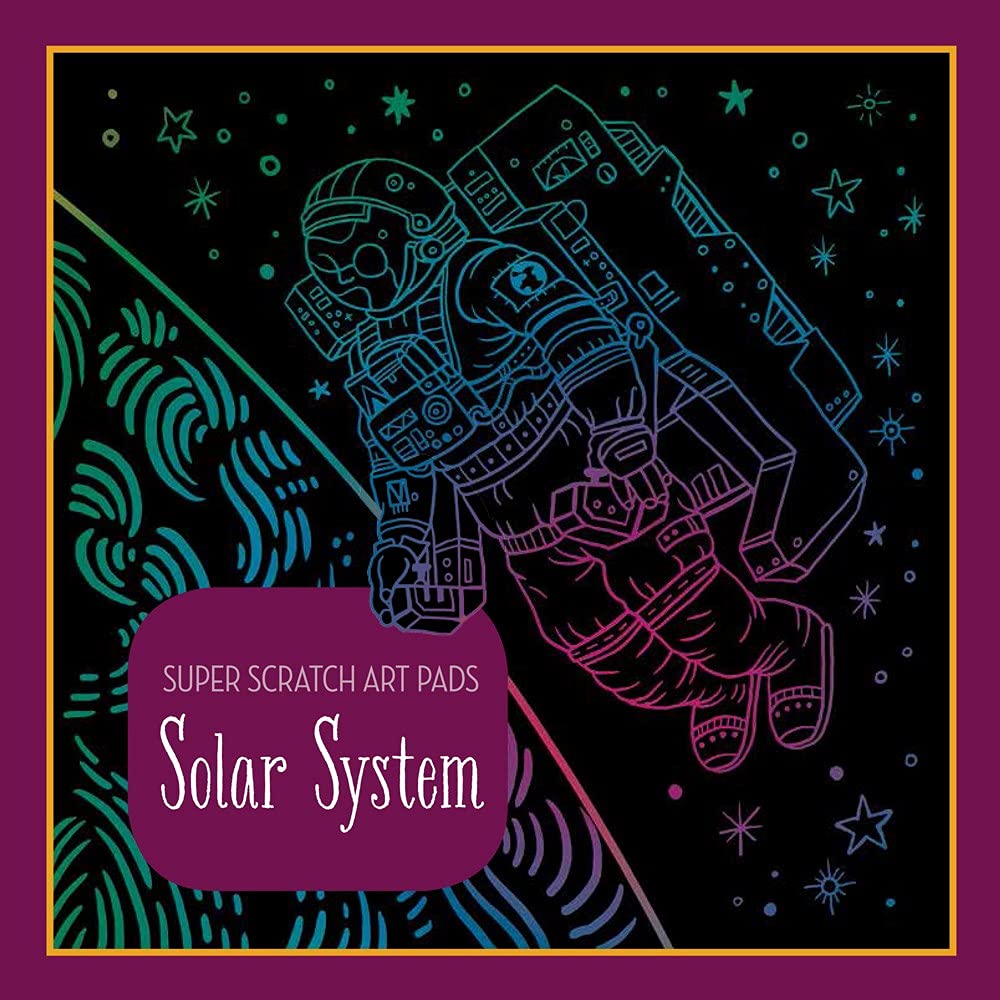 Sterling Children's Books Super Scratch Art Pads: Solar System