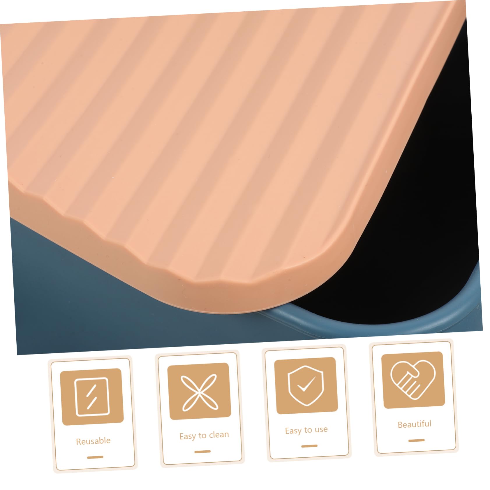 COLLBATH Caja de Almacenamiento de Silicona Reutilizable para Pizza y Cupcakes, Conserva la Frescura, Fácil de Limpiar, Adecuado para Cocinas y Cafeterías