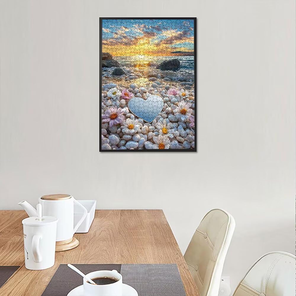Puzzle 2000 Pezzi, Spiaggia Ciottoli 3D Puzzle per Adulti Impegnativo, Educa Puzzles Artistico, Divertente E Stimolante Puzzles Decorativo per La Famiglia, Regalo e Decorazione Pareti DX0YL6-217