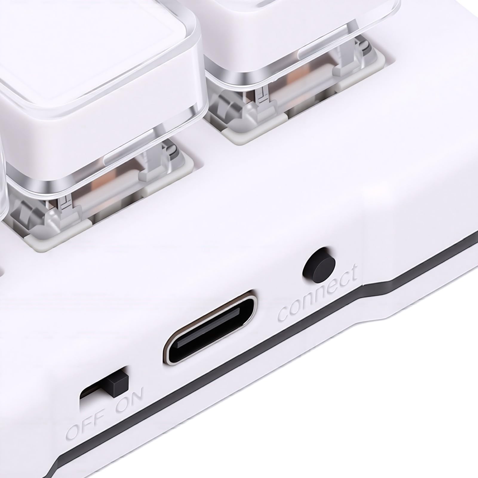 Luocute Tastierino Macro, 6 Tasti con una Sola Mano (WHITE) | Tastiera meccanica, interruttore blu, tastiera programmabile USB cablata, per computer portatile