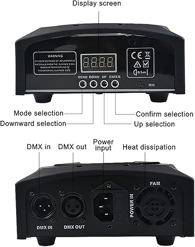 Miniatura 8 de Frezon 2 luces de cabeza móvil 8 gobo iluminación de escenario RGBW LED DJ DMX Beam Bar Disco Party Light para club DJ Show alquiler discotecas