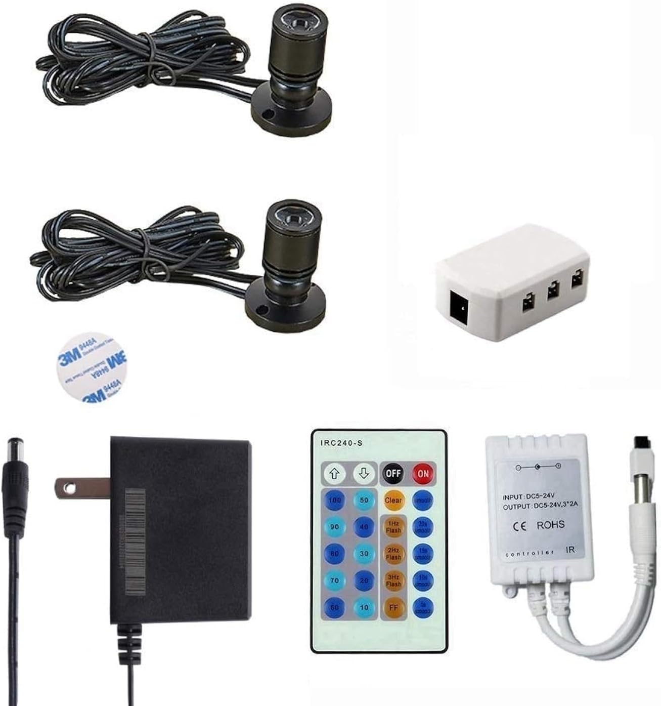 1.5W 12VDC Dimmable LED Mini Spotlight