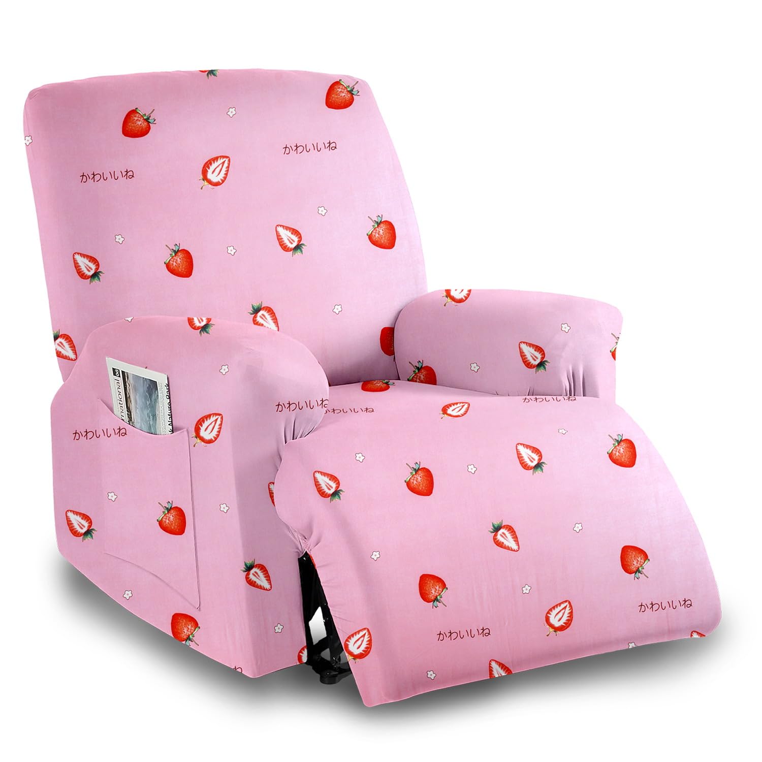 Amazon Brand - Umi Super Stretch Printed Recliner Cover Recliner Couch Covers Recliner Chair Cover Form Fitted Non Slip Reclining Slipcovers for Standard Large Recliner, Soft Thick, Pink (B0CX5KH3P2) Amazon Price History, Amazon Price Tracker