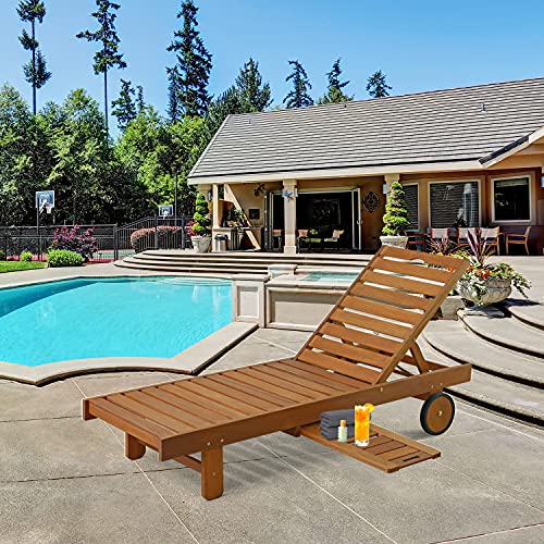 Furinno FG17744 Tioman Outdoor Hardwood Patio Furniture Sun Lounger thumb #1