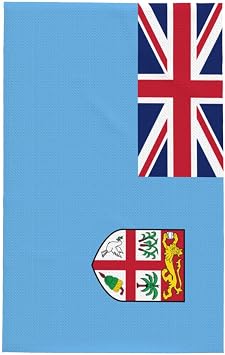 NIENIE Flag of Fiji Kitchen Towels 16x26 Inch Dish Towels for Kitchen Cute Super Soft Absorbent Cleaning Cloths Reusable Hand Towels Funny Tea Towels