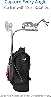 Vista 3 de FLYCAM Flowline Master - Chaleco de soporte profesional de 180° con brazo estabilizador Placid de 2 ejes para cámara y cardanes. Carga útil de hasta