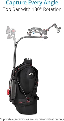 Miniatura 3 de FLYCAM Flowline Master - Chaleco de soporte profesional de 180 con brazo estabilizador Placid de 2 ejes para cámara y cardanes. Carga útil de hasta