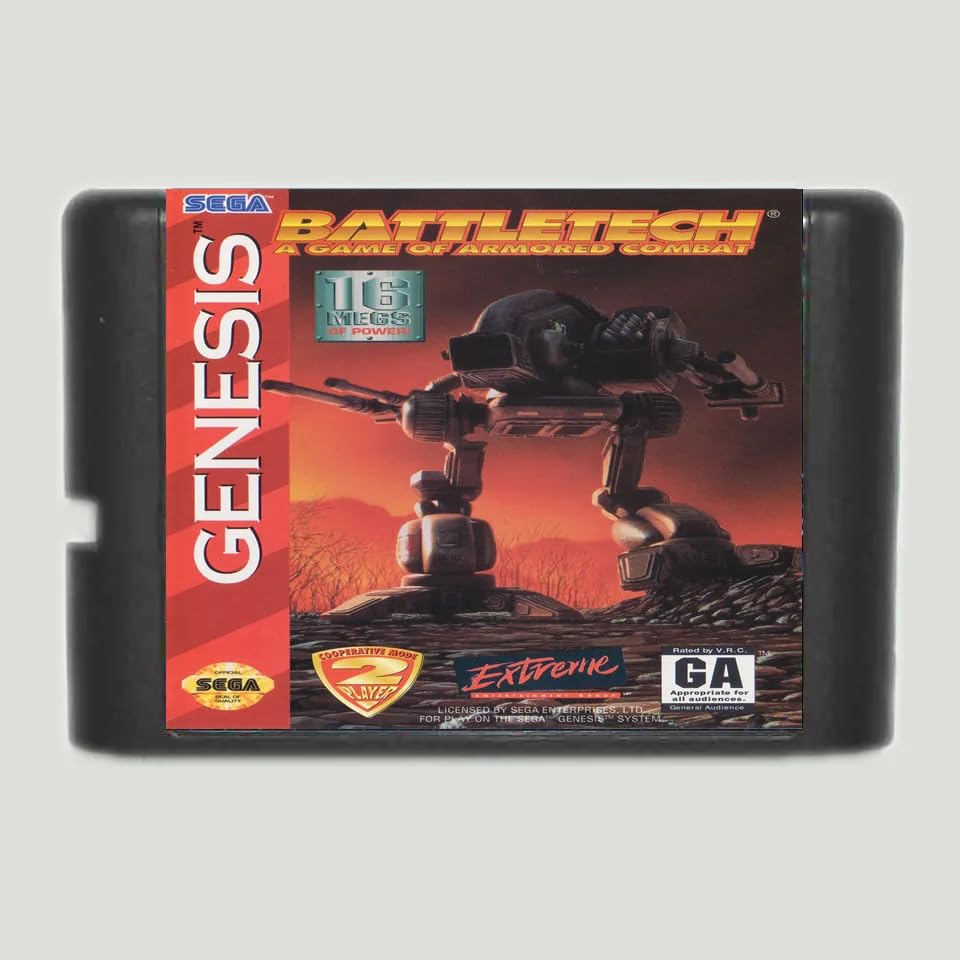 Segatari Militech Digital Battletech 16 Bit MD Game Card For Sega Megadrive Genesis Video Game ...