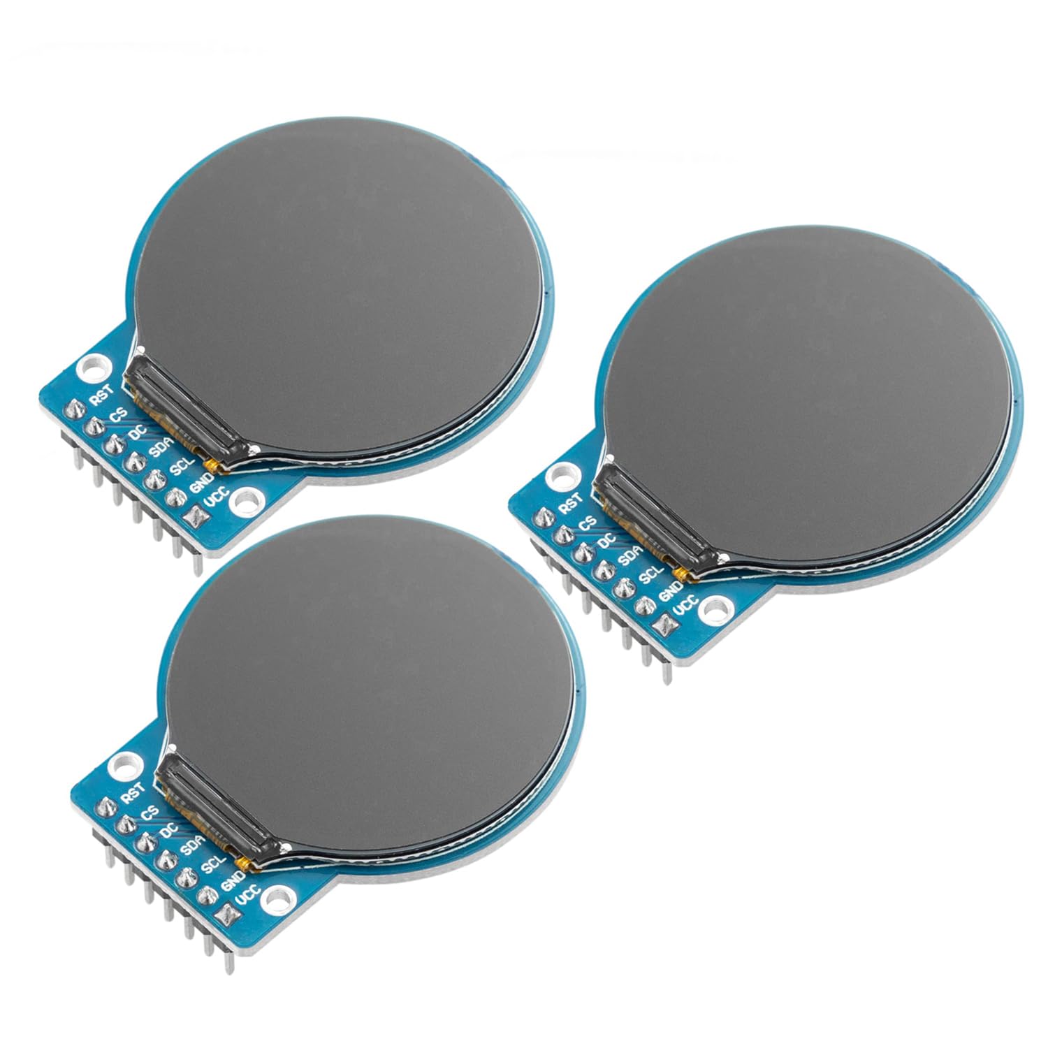 AZDelivery 3 x GC9A01 1.28-Zoll Rundes TFT Display für Arduino