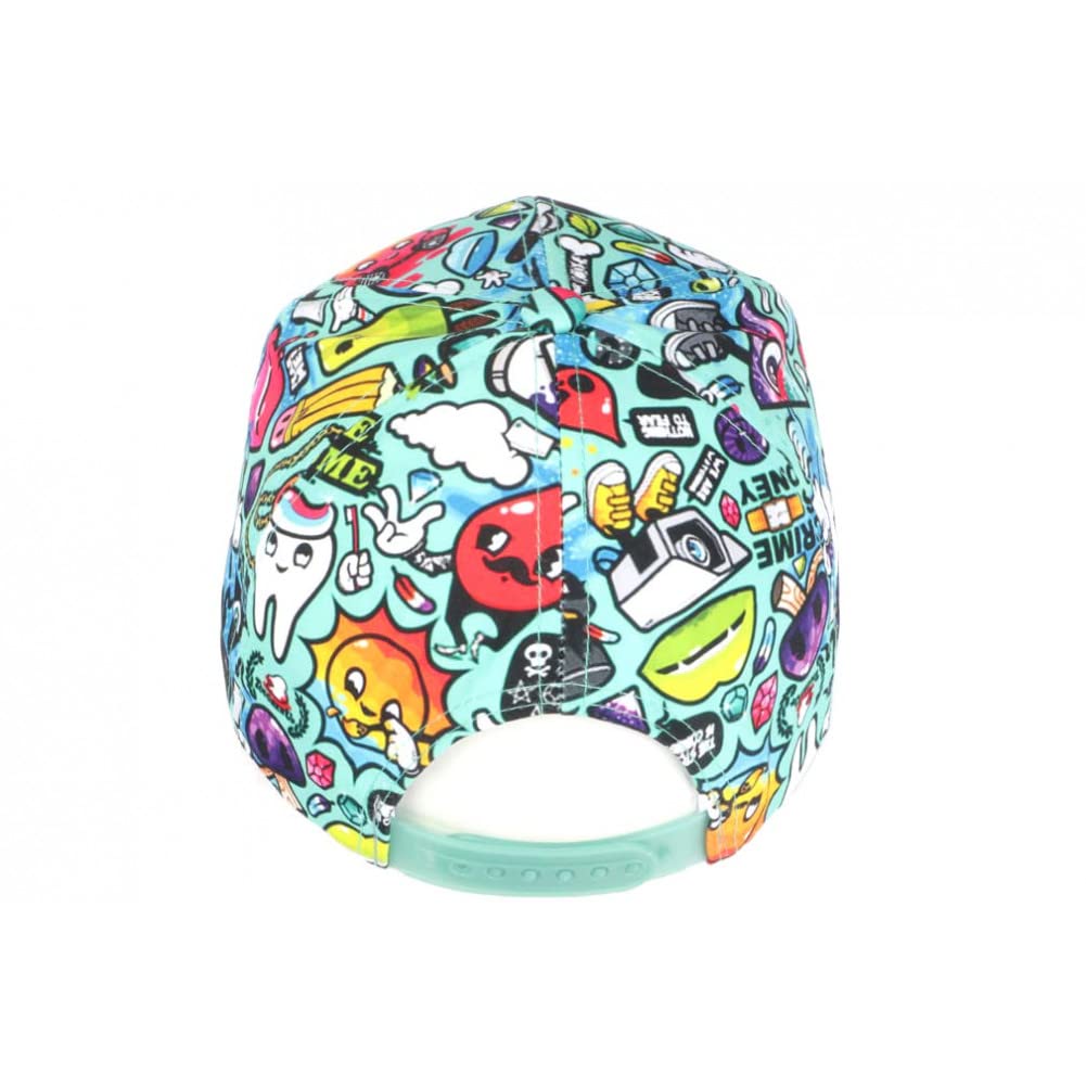 Hip Hop Honour Casquette NY Turquoise et Blanche Streetwear Design Baseball Lisky