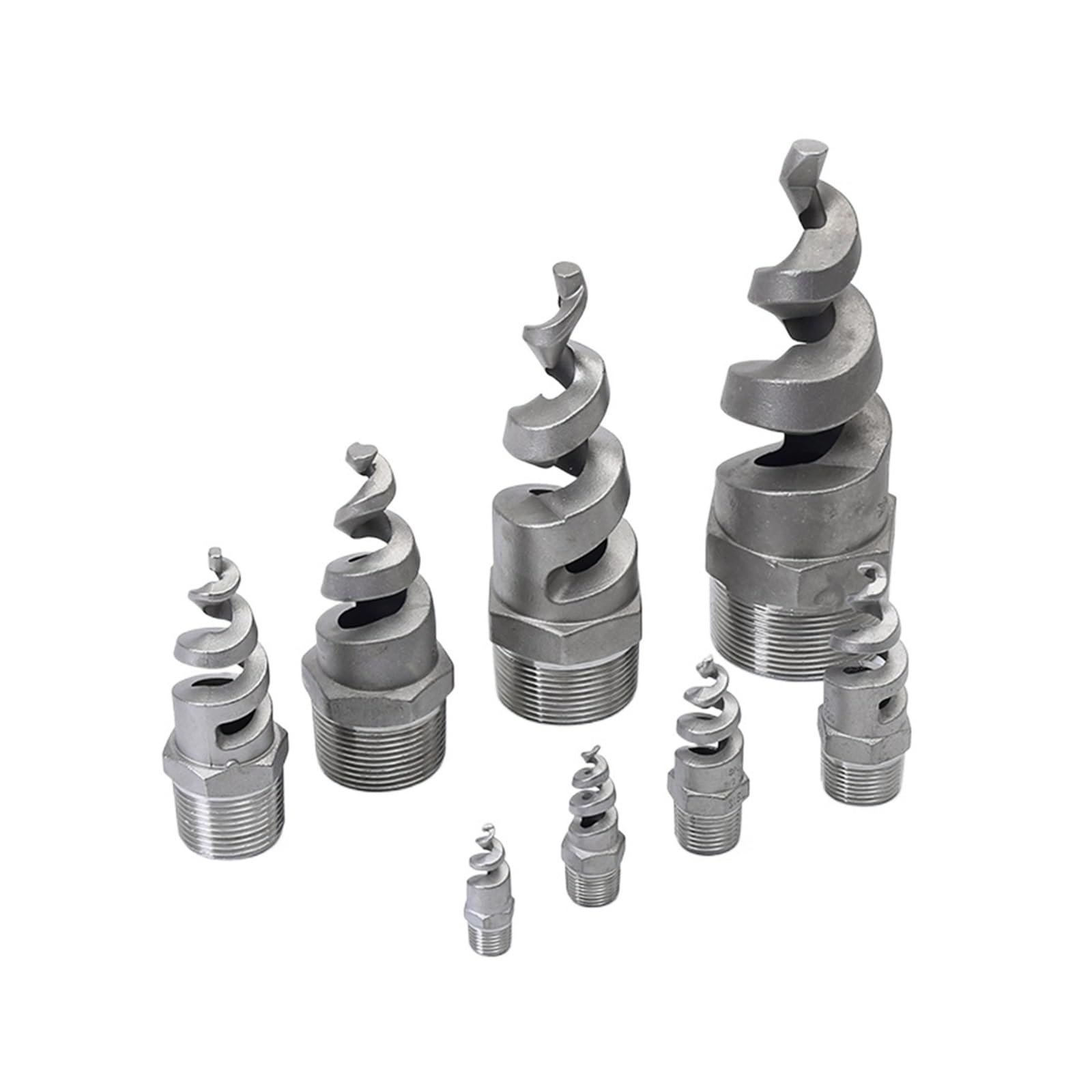 Dysza spiralna ze stali nierdzewnej 316L | Polerowane/niepolerowane, wiele rozmiarów: w zastosowaniach do czyszczenia i chłodzenia(Polished,2-1/2")