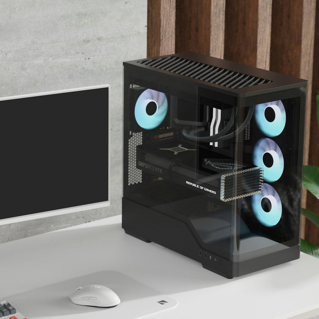 Obudowa komputera Medium Tower Aerocool P500A-BK V1 czarna