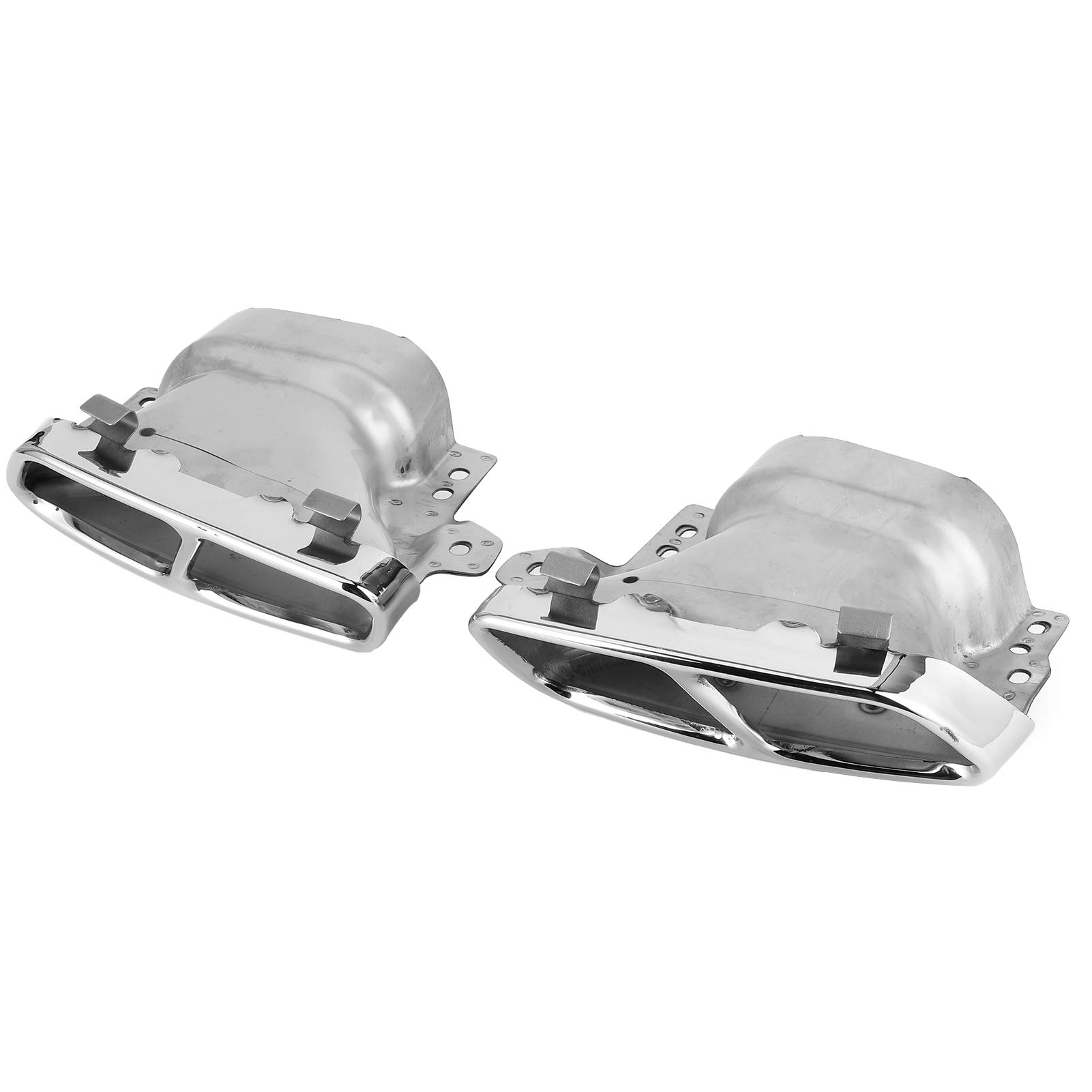 Accesorios de tubo de escape de acero inoxidable para automóviles tipo 2 accesorios de tubo de escape de cuatro piezas de acero inoxidable, adecuados para AMG w176 cla45 c117 2013-2018 (mecha)