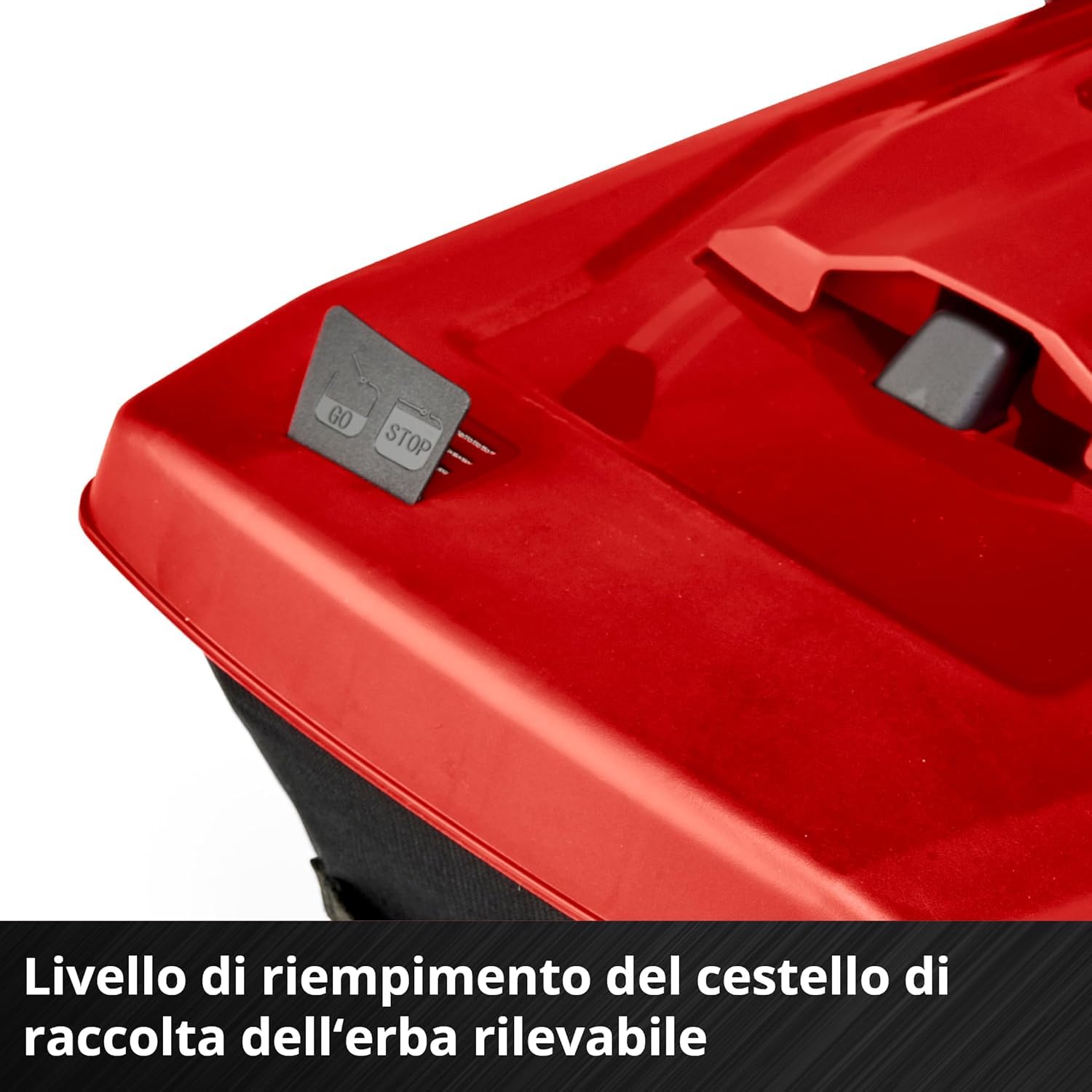 Einhell Tagliaerba a batteria RASARRO 36/36 Kit Power X-Change (36 V, largh. di taglio 36 cm, fino a 400 m², vano 45 l, alt. di taglio 25-75 mm, incl. 2 batterie 3,0 Ah Plus + 2 caricabatteria)