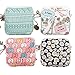 Damenbinden Tasche Aufbewahrungstasche Damen Geldbörse Münzbörse Minibörse Reißverschluss Tampontasche für Mädchen,4 Stücke (Stil a)
