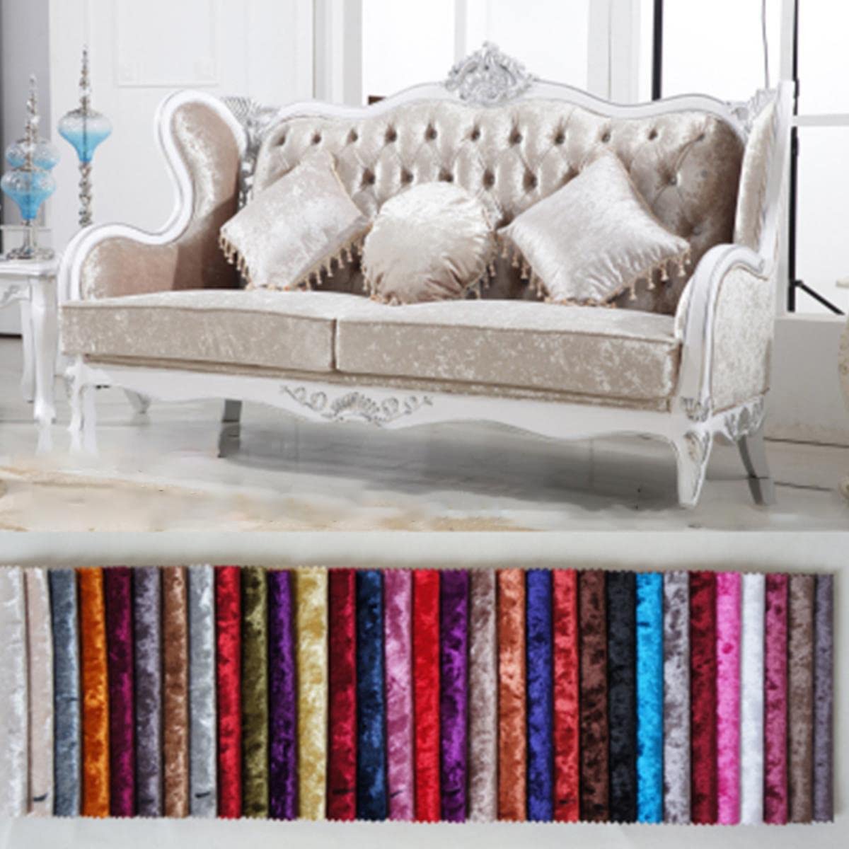 Bunte Velours Stoff DIY Sofa Kissen Kissen Patchwork Stoff EIS Samt Stoff Für Vorhänge Handwerk Bekleidung Nähen-508-17