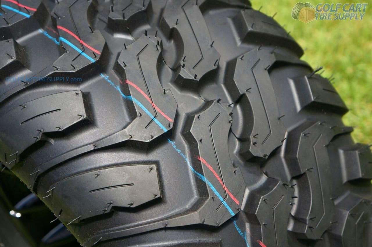 12" Black Steel Wheels and 22x11-12" Crawler All Terrain Tires Combo - Set of 4