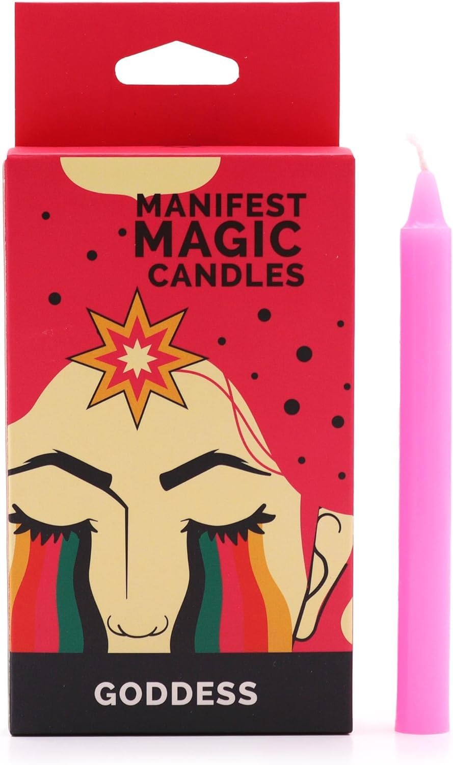 Manifest Magic Candles Pack Of 12 Pink Tapers12Cm Height90-Minute Burn TimeSerenityy. from B&Q