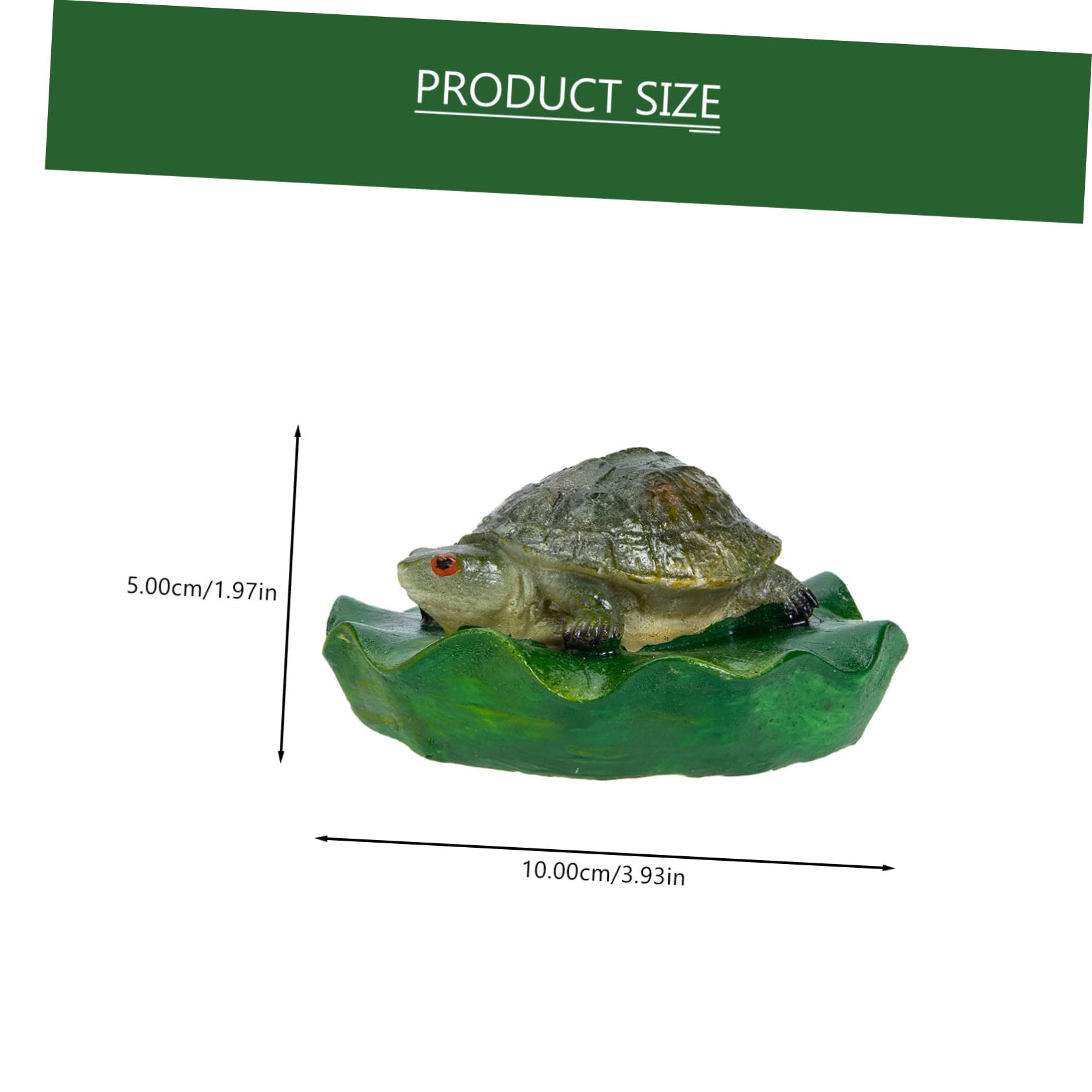 Abaodam 3 Stück Schwimmende Schildkröte Dekofigur Harz Realistische Teichdekoration für Garten und Terrasse Wetterfestes Ornament für Miniteiche und Teichlandschaften als für