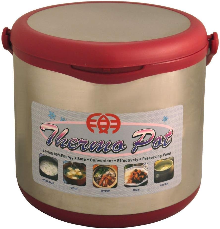Sunpentown Stainless Steel Energy Saving 6-liter Thermal Cooker with 2 Nesting Inner Pots - ST-60B