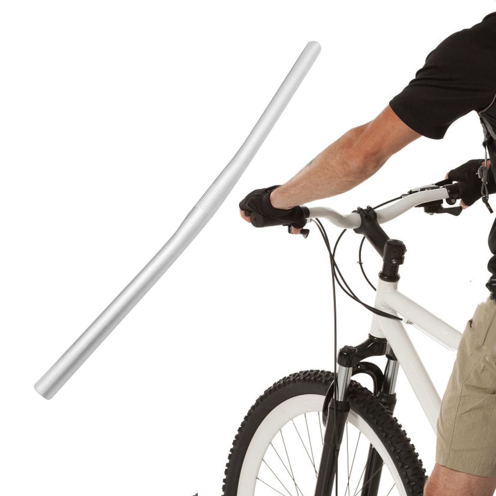 Guidon Vélo Plat En Alliage D'aluminium – 60 Cm, Noir, Solide Et Léger – Neuf