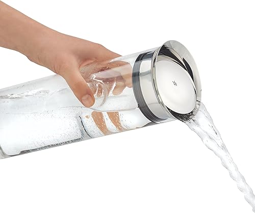 Miniatura 6 de WMF Motion - Jarra de agua de 1,25 litros de altura 11.4in, tapa de silicona, mango de bloqueo para lavavajillas, 3.9in, color plateado
