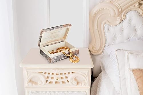 Miniatura 3 de Caja organizadora de joyería de búho de madera hecha a mano caja organizadora de joyas para mujeres y niñas caja de recuerdo decorativa para el