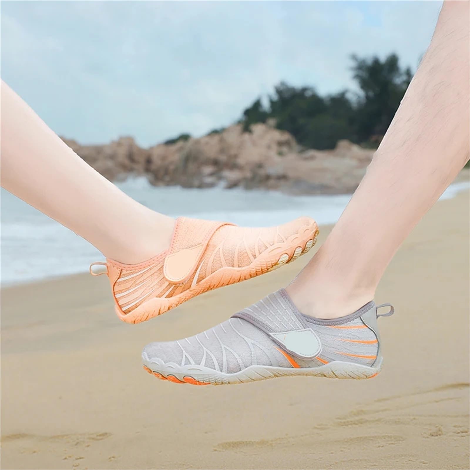 Zapatos De Agua Zapatos acuáticos de verano for playa al aire libre, zapatos acuáticos de secado rápido antideslizantes, zapatos acuáticos transpirables, zapatos descalzos Para Surfear, Bucear(White,3