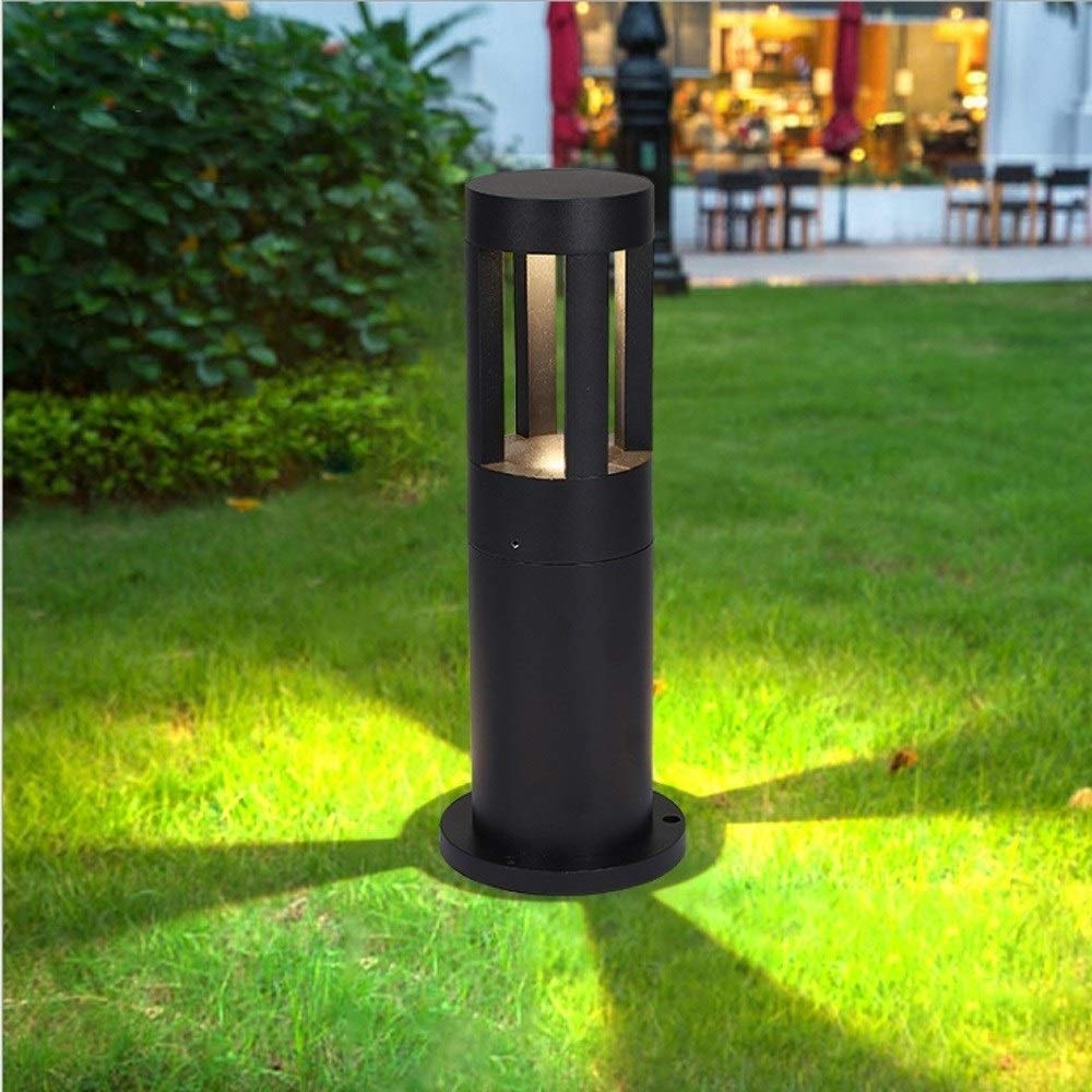 Buy Outdoor Pathway Lighting, Ip65 Waterproof Pillar Lantern Led Column Lamp Round Aluminum